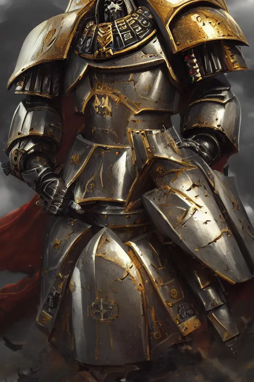 Image similar to armor portrait heros warhammer 4 0 k horus heresy fanart - the primarchs emperor by johannes helgeson animated with vfx concept artist & illustrator global illumination ray tracing hdr fanart arstation zbrush central hardmesh 8 k octane renderer comics stylized