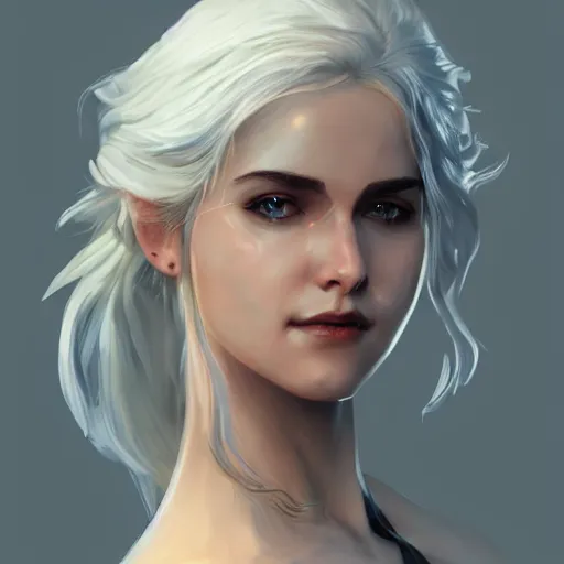 Image similar to ciri, game art by chen wang, artstation