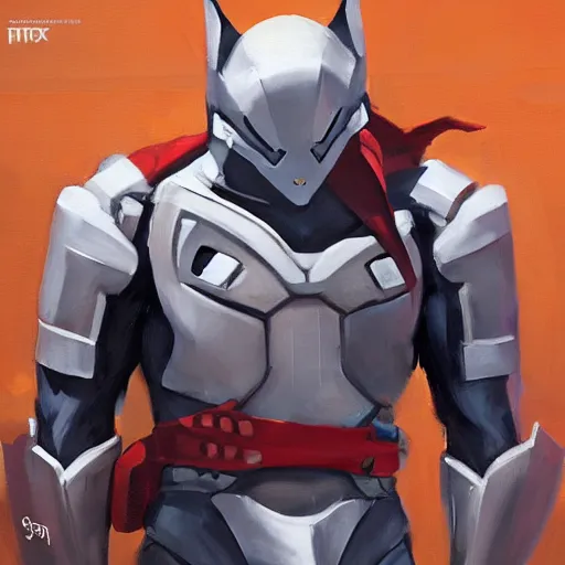 Image similar to greg manchess portrait painting of armored spiderman ultraman grey fox from metal gear cyborg gay japanese - american hybrid as overwatch character, medium shot, asymmetrical, profile picture, organic painting, sunny day, matte painting, bold shapes, hard edges, street art, trending on artstation, by huang guangjian and ail elvgren and sachin teng