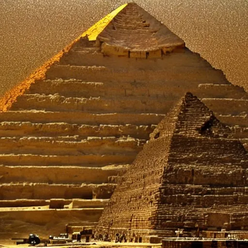 Prompt: egypt pyramid in sandman style