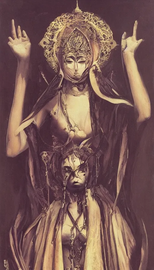 Image similar to the high priestess, art germ