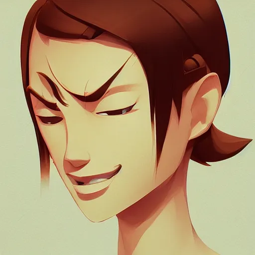 Image similar to face icon stylized minimalist pax, loftis, cory behance hd by jesper ejsing, by rhads, makoto shinkai and lois van baarle, ilya kuvshinov, rossdraws global illumination