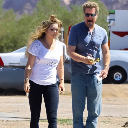 Prompt: will farrell eating handful of cottage cheese in albuquerque