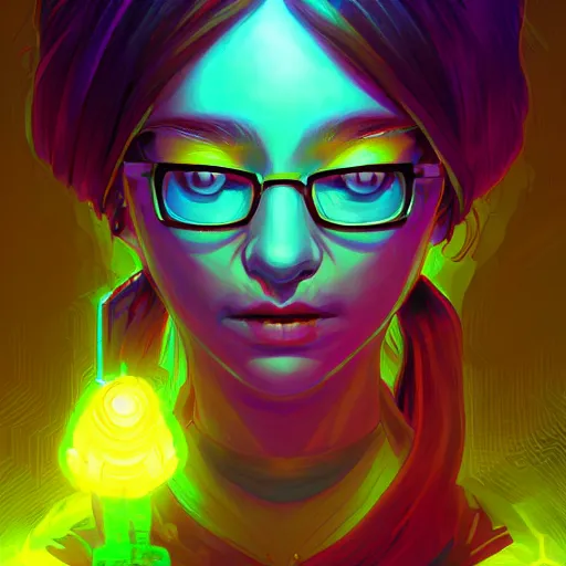 Image similar to skill magic geek inside matrix deepdream radiating a glowing aura stuff loot legends stylized digital illustration video game icon artstation lois van baarle, ilya kuvshinov, rossdraws,