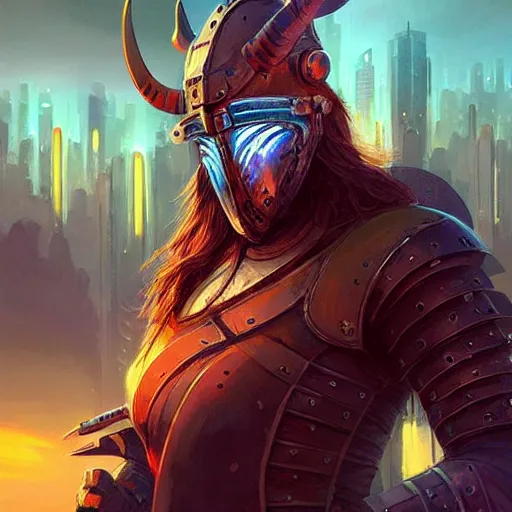 Image similar to cyberpunk viking helmet mask warrior goddess robot ninja fantasy, art gta 5 cover, official fanart behance hd artstation by jesper ejsing, by rhads, makoto shinkai and lois van baarle, ilya kuvshinov, ossdraws