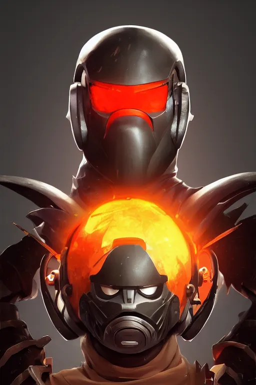 Image similar to epic mask helmet robot ninja portrait stylized as fornite style game design fanart by concept artist gervasio canda, behance hd by jesper ejsing, by rhads, makoto shinkai and lois van baarle, ilya kuvshinov, rossdraws global illumination radiating a glowing aura global illumination ray tracing hdr render in unreal engine 5