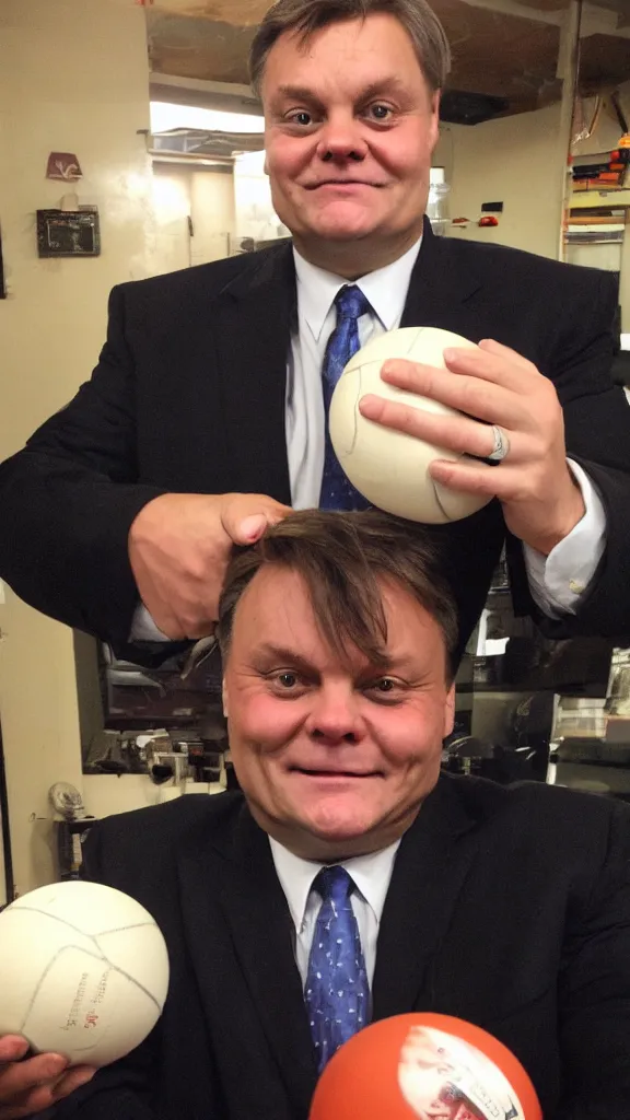 Image similar to ed balls fondling balls