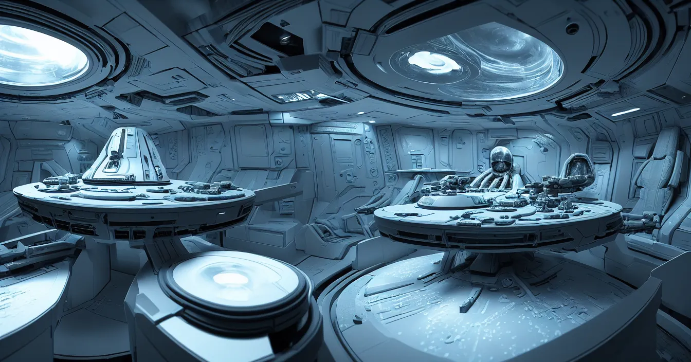 Prompt: very detailed interior of the alien spaceship with translucent textures, facehugger on table, strong ambient occlusion, strong bump, high displacement, sss, reflections, raytracing, raymarching, subsurface scattering, from new scifi movie by ilm, digital domain, weta digital