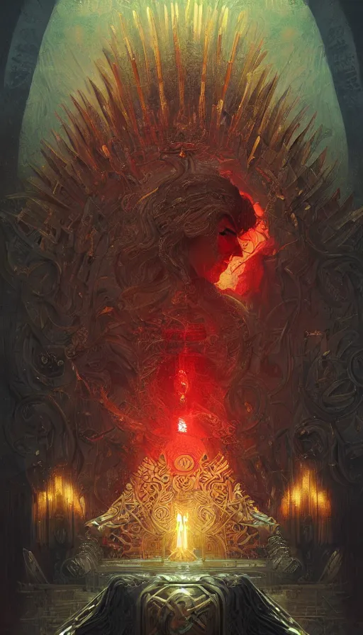 Image similar to abstract poster, fame of thrones, lord of daggers, neon, fibonacci, sweat drops, insane, intricate, highly detailed, digital painting, artstation, concept art, smooth, sharp focus, illustration, Unreal Engine 5, 8K, art by artgerm and greg rutkowski and alphonse mucha