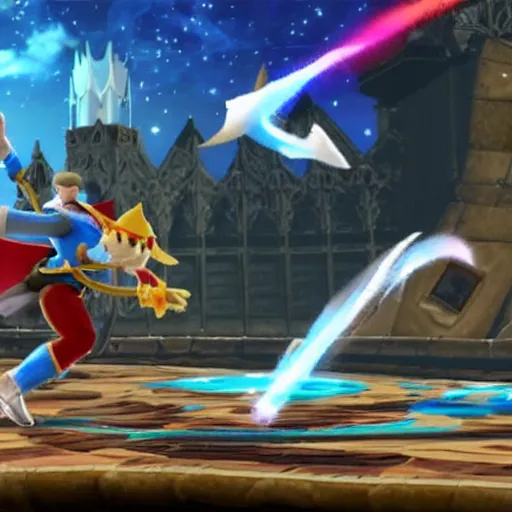 Image similar to A wizard in Super Smash Brothers Ultimate