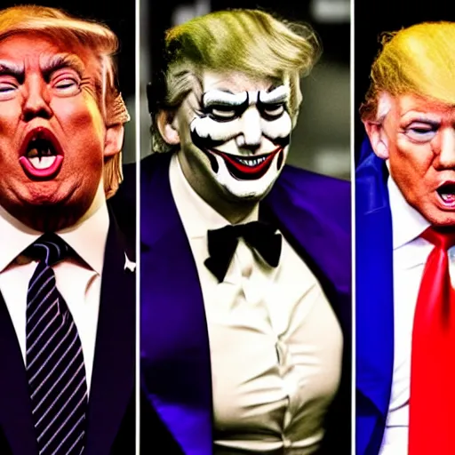 Image similar to Donald Trump as The Joker