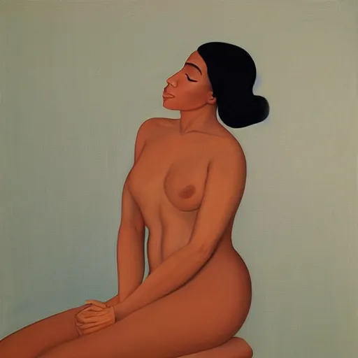 Prompt: liminal space by pegge hopper