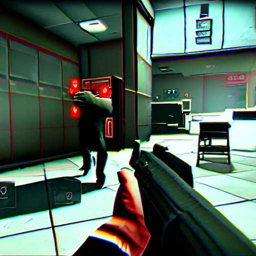 Image similar to Screenshot from the PC game Payday: The Heist demonstrating the fursuit unlock