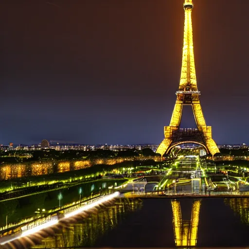 Image similar to eiffel tower at night,