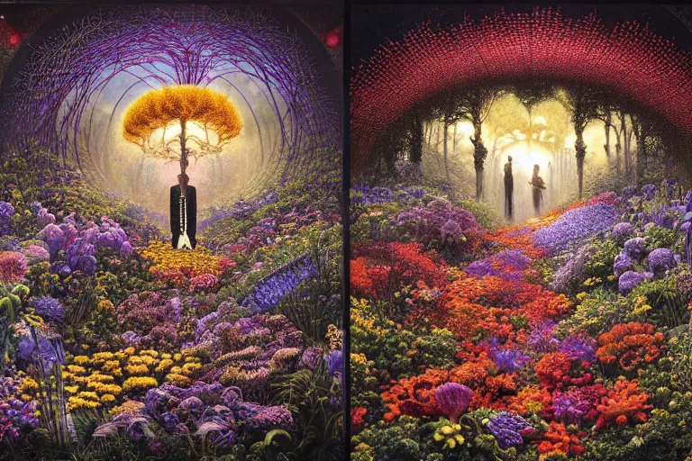 Image similar to endless path of flowers by ernst haeckel, david a. hardy, oyama kojima, phil koch, annie leibovitz, benoit mandelbrot, dan mumford, bruce pennington, mimmo rotella