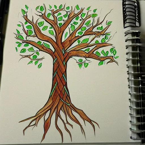 Image similar to The tree of life, top image of all time on /r/SketchPad subreddit