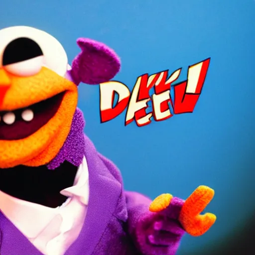 Image similar to the devil as a muppet