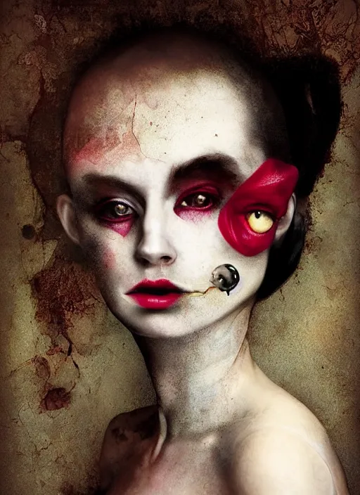 Image similar to a princess with an ugly face by lisa keene style by anja millen