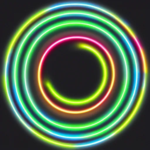 Image similar to neon circle 4k