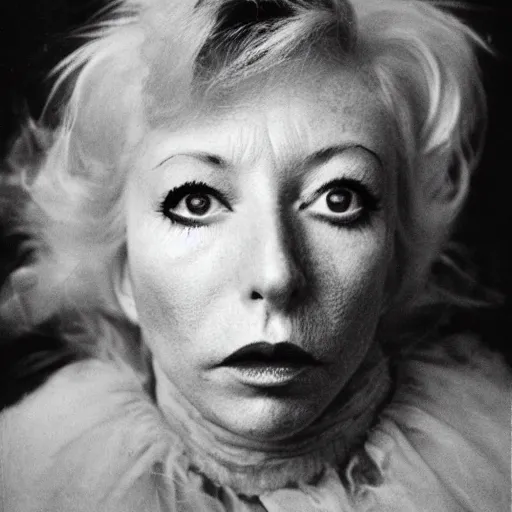 A Cindy Sherman self portrait of a cloud, Stable Diffusion