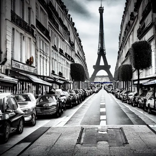 Image similar to paris in the year 2 0 7 1. realistic, sci - fi, futurist photography of paris landscape. 5 0 mm, award winning photography