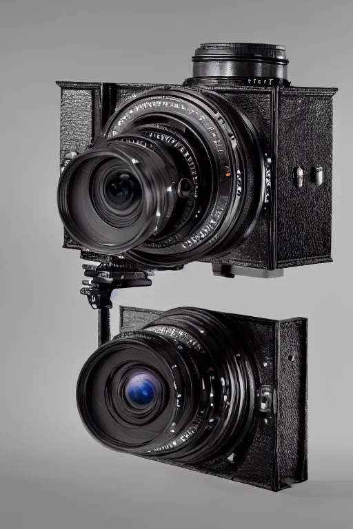 Prompt: The most complex looking camera ever made, photo taken by someone who doesn't know how to use a camera by Annie Lebovitz and Steve McCurry Ultra detailed, hyper realistic, 4k