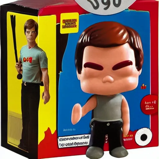 Image similar to dexter morgan 1 9 8 0 s mcdonald ’ s happy meal toys gothic