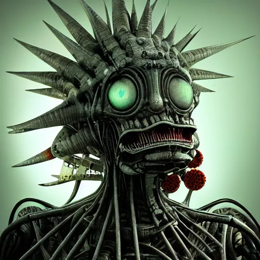 Prompt: highly evolved biomechanical phyrexian dreadnought pregnant borg queen hybrid being possessed by the machine spirit, artists tram pararam and doctor seuss with beryl cook and hr giger, high contrast cinematic light, mystical shadows, sharp focus, octane render