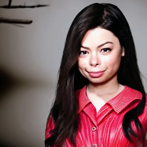 Image similar to Miranda Cosgrove as Meilin Lee in disney turning red live action, 8k full HD photo, cinematic lighting, anatomically correct, oscar award winning, action filled, correct eye placement,