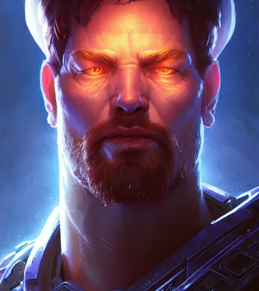 Highly detailed portrait of Raynor from StarCraft 2, | Stable Diffusion