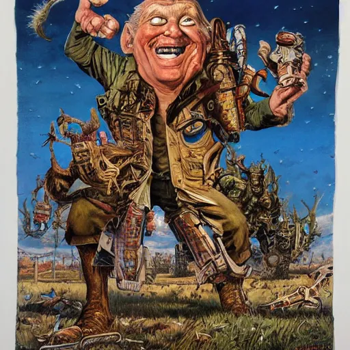 Prompt: artwork by jack davis