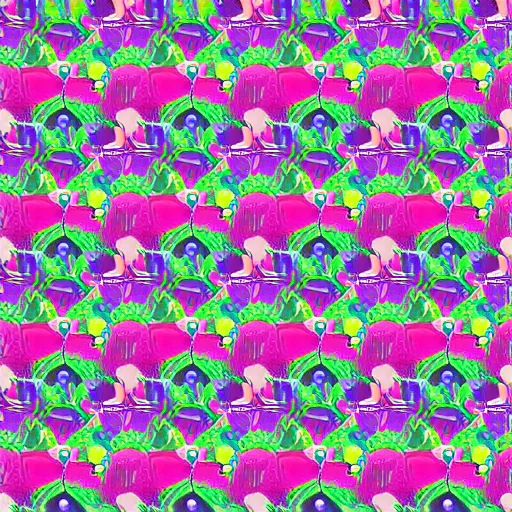 Prompt: wallpaper pattern inspired by nintendo power