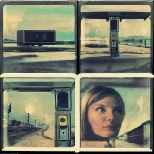 Image similar to polaroid retrofuturism by Tarkovsky