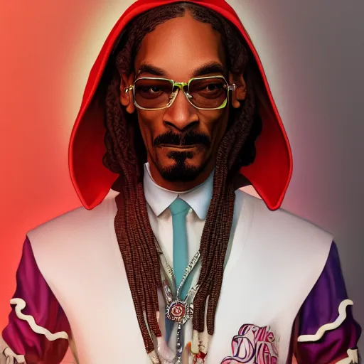 Prompt: Snoop Dogg in a maids outfit, hyperdetailed, artstation, cgsociety, 8k