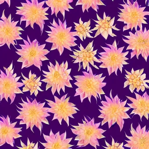 Image similar to closeup of dahlias full picture pattern highly detailed