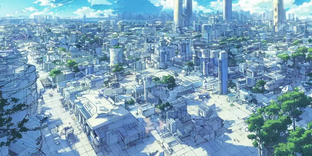 Image similar to water city, art by makoto shinkai and alan bean, yukito kishiro