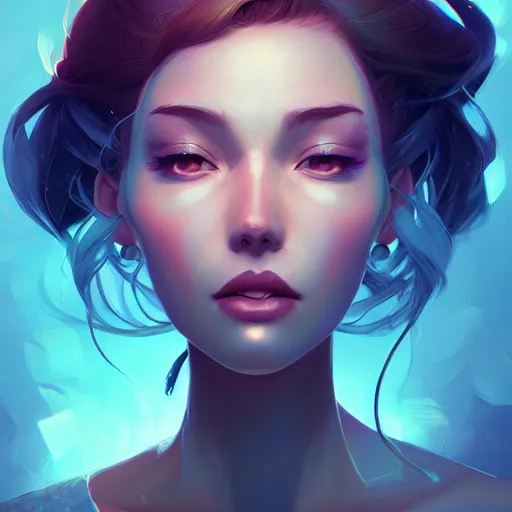 Image similar to a portrait of a beautiful woman, art by lois van baarle and ross tran and sam yang and wlop and artgerm, digital art, highly detailed, intricate, sharp focus, Trending on Artstation HQ, deviantart, unreal engine 5, 4K UHD image