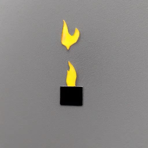 Prompt: simple yet detailed retro 1 9 7 0 s minimalistic clean fire flame enamel pin, use of negative space allowed, artwork created by mike mignola and bansky in the style of a tattoo stencil, shaded ink illustration, black and white only, smooth curves