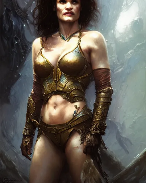 portrait of a young carla gugino as soceress fantasy Stable