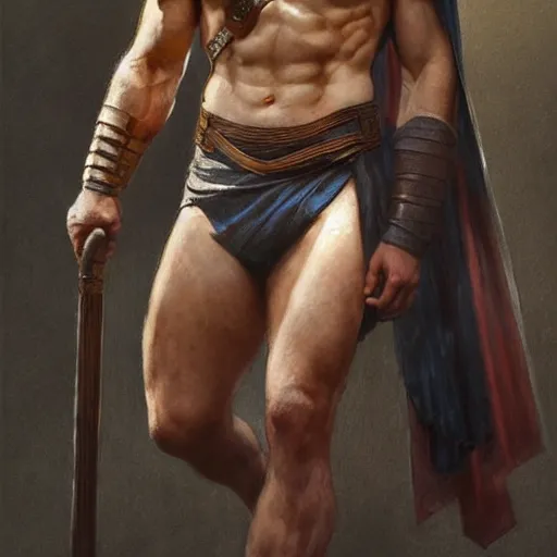 Image similar to henry cavill as a greek gladiator, gorgeous, amazing, muscular, intricate, highly detailed, digital painting, artstation, concept art, sharp focus, illustration, art by greg rutkowski and alphonse mucha