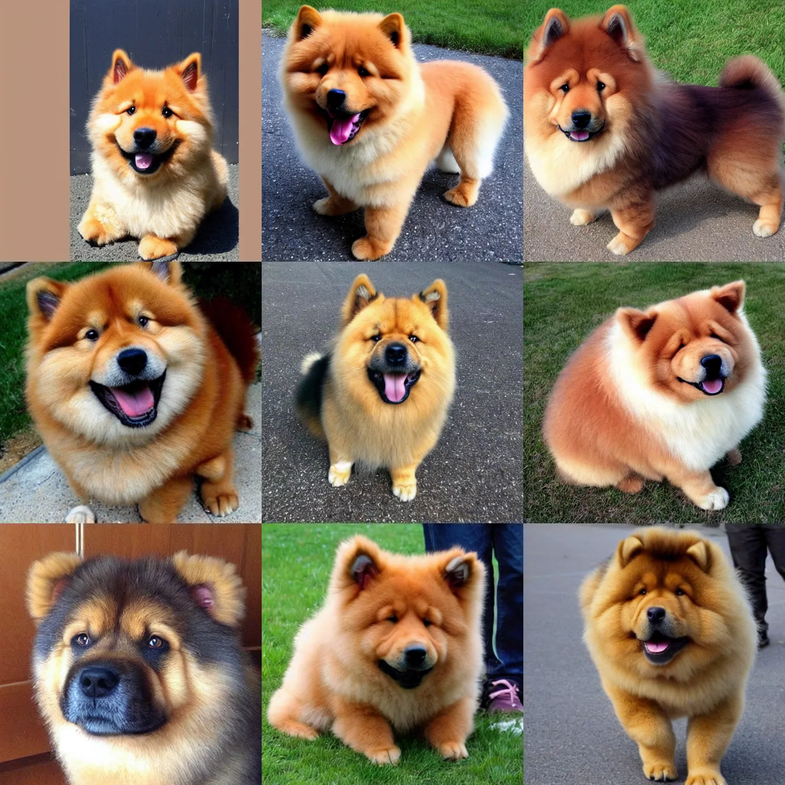 Prompt: a photo of a mix between a ( ( chow chow ) ) and a sheltie!!!!