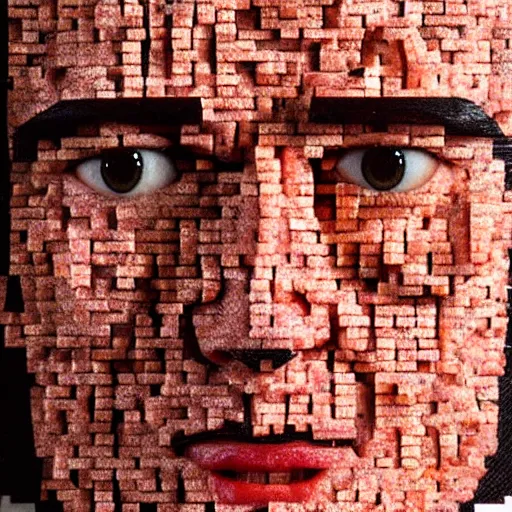 Image similar to a face made of ham slices made of tom hanks, 8 k, trending on artstation, 8 0 mm photography, hyperrealistic