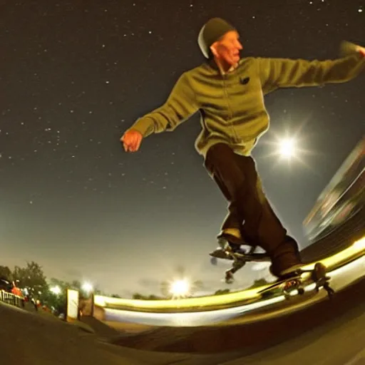 Image similar to tony hawk , skating in front of the moon