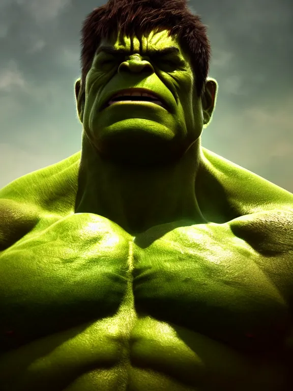 Prompt: portrait art of hulk 8k ultra realistic , lens flare, atmosphere, glow, detailed,intricate, full of colour, cinematic lighting, trending on artstation, 4k, hyperrealistic, focused, extreme details,unreal engine 5, cinematic, masterpiece