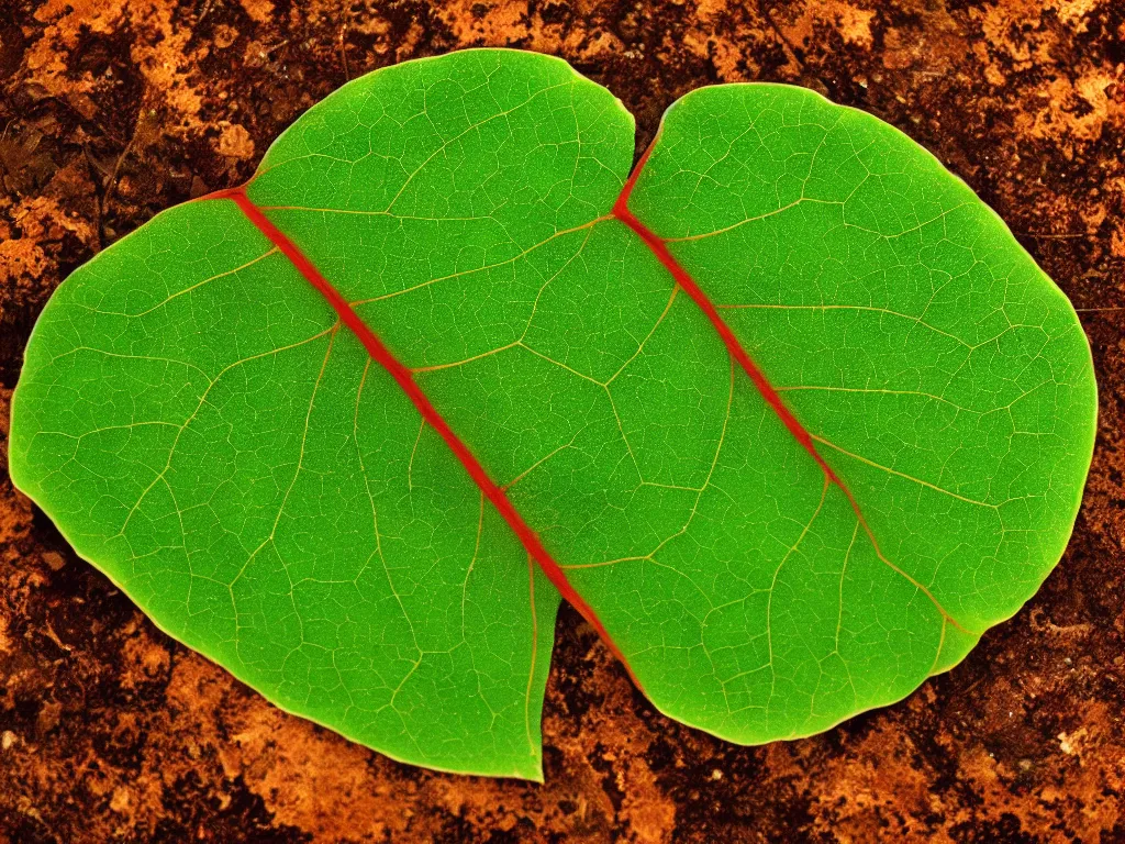 Prompt: A leaf made of water, spotlight, 4k