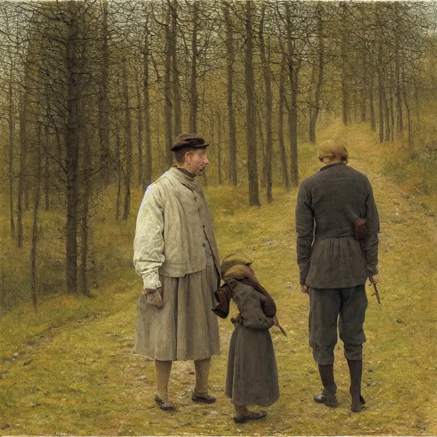 Prompt: artwork about a road to freedom, by laurits andersen ring. atmospheric ambiance. depth of field and tridimensional perspective. lighthearted mood.