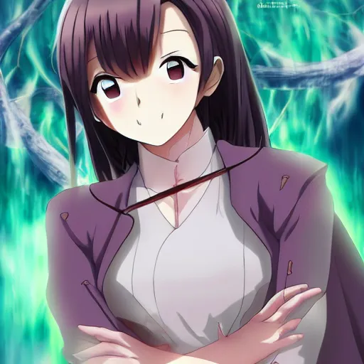 Image similar to anime character portrait, Daki from Demon Slayer