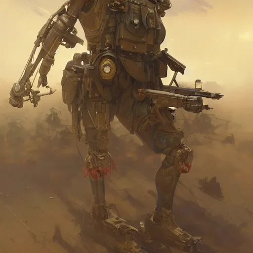 Image similar to world war one era mech, intricate, highly detailed, digital painting, artstation, concept art, smooth, sharp focus, illustration, unreal engine 5, 8 k, art by artgerm and greg rutkowski and alphonse mucha