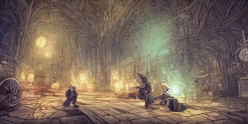 Image similar to we refuse to believe that there are insufficient funds in the great vaults of opportunity of this nation. ultrafine highly detailed colorful illustration, intricate linework, sharp focus, octopath traveler, final fantasy, unreal engine highly rendered, global illumination, radiant light, intricate environment