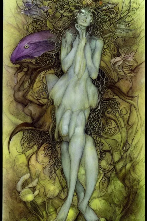 Prompt: a faerie by brian froud